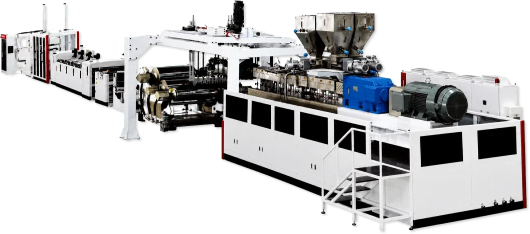 Sheet extrusion production line